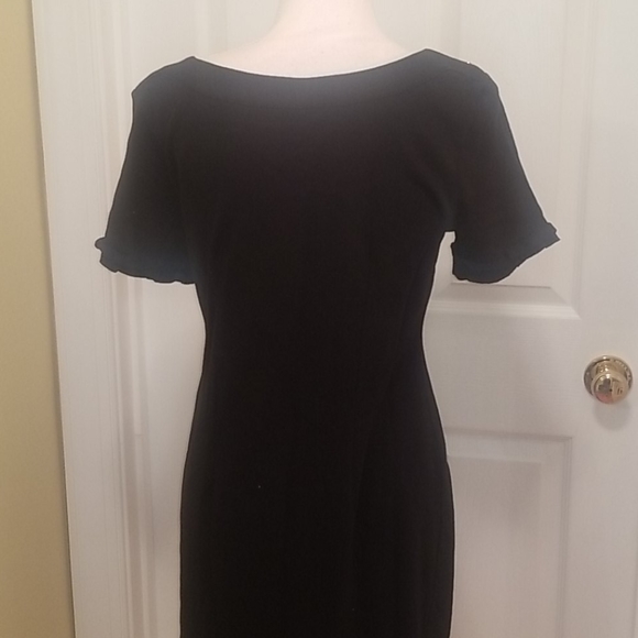 Talbots black cotton dress S - Picture 4 of 5